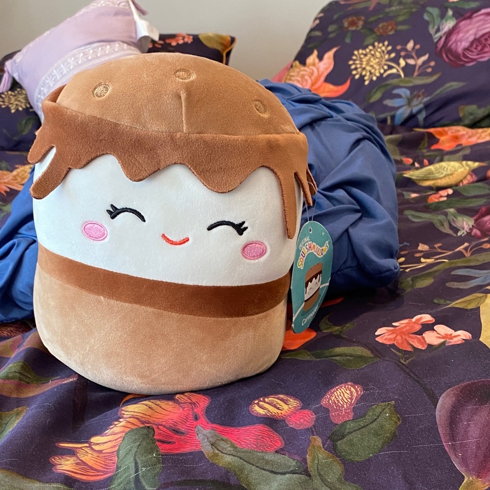 Squishmallows Brown and White Plush Toy